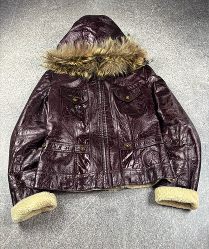 Giacca vintage bordeaux vera